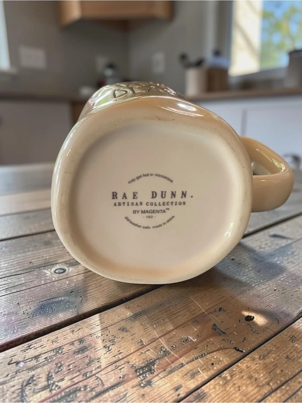 Rae Dunn Mama Bear Ceramic Coffee Mug - White - NWOT unused